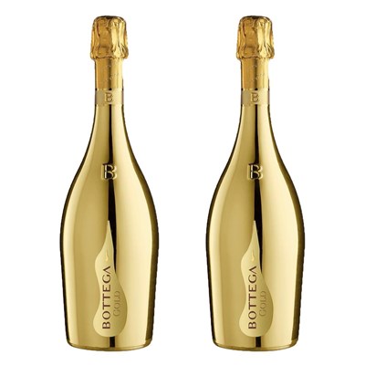 Bottega Gold Prosecco 75cl Duo Gift Set